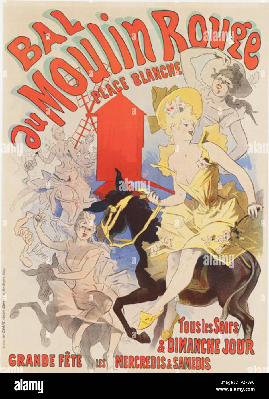 . Français : Bal au Moulin Rouge, par Jules Chéret inglese: Bal Du Moulin Rouge di Jules Chéret, 1889, litografia, Milwaukee Art Museum (dono promesso) . 1889. Jules Chéret (1836-1932) nomi alternativi Jules Cheret; Jean Jules Chéret; Jean Jules Cheret Descrizione pittore francese, poster artist e litografo Data di nascita e morte 1 Giugno 1836 23 Settembre 1932 Luogo di nascita e morte parigi nizza competente controllo : Q610202 VIAF: 61682584 ISNI: 0000 0000 8141 0618 ULAN: 500030480 LCCN: nr93002181 GND: 119091593 WorldCat 59 Cheret Bal au moulin rouge Foto Stock