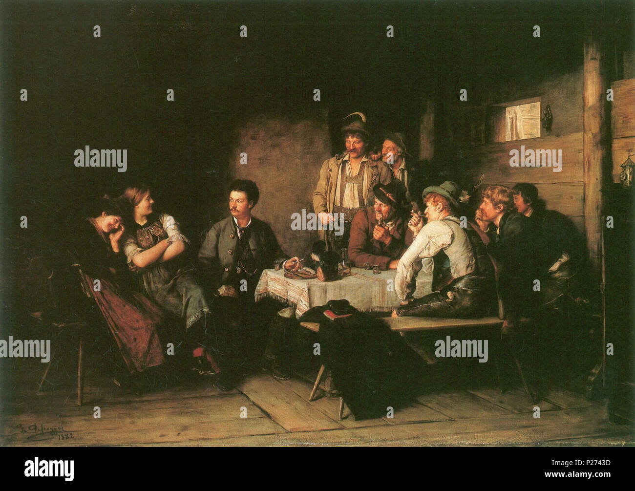 . Tedesco: Der Salontiroler . 1882. Franz Defregger (1835-1921) Descrizione pittore austriaco e docente universitario Data di nascita e morte 30 Aprile 1835 2 gennaio 1921 Luogo di nascita e morte Ederhof bei Stronach, Osttirol Monaco di Baviera posizione di lavoro competente di Monaco di Baviera : controllo Q78711 VIAF: 77107318 ISNI: 0000 0001 0990 4231 ULAN: 500032976 LCCN: N83199652 GND: 118524283 WorldCat 81 Der Salontiroler 1882 Foto Stock