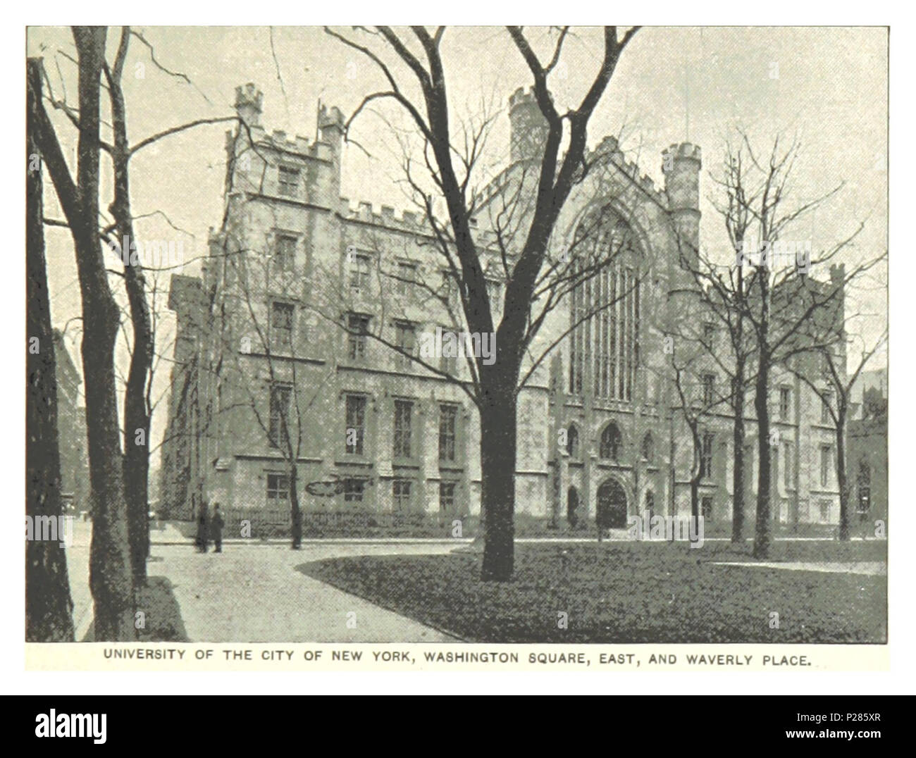 (Re1893NYC) PG281 università della città di New York e Washington Square. Foto Stock