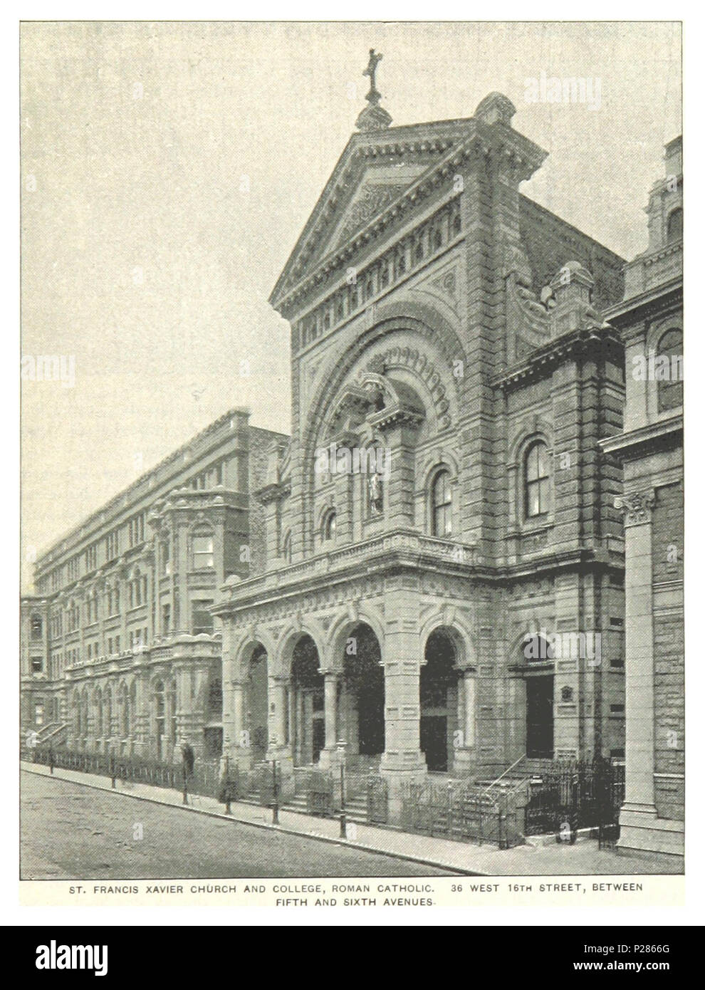 (Re1893NYC) PG291 ST. Francesco Saverio chiesa e collegio. Cattolico romano. 36 WEST 16TH STREET. Foto Stock