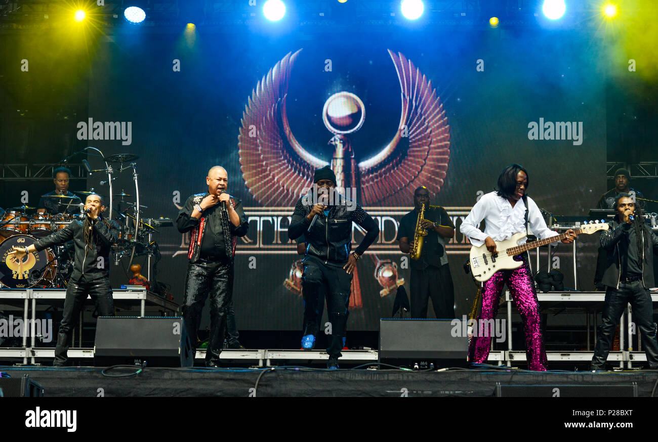 Napa Valley, California, 25 maggio 2018, Earth Wind & Fire al 2018 BottleRock Festival in Napa California, Credito: Ken Howard/Alamy Live News Foto Stock