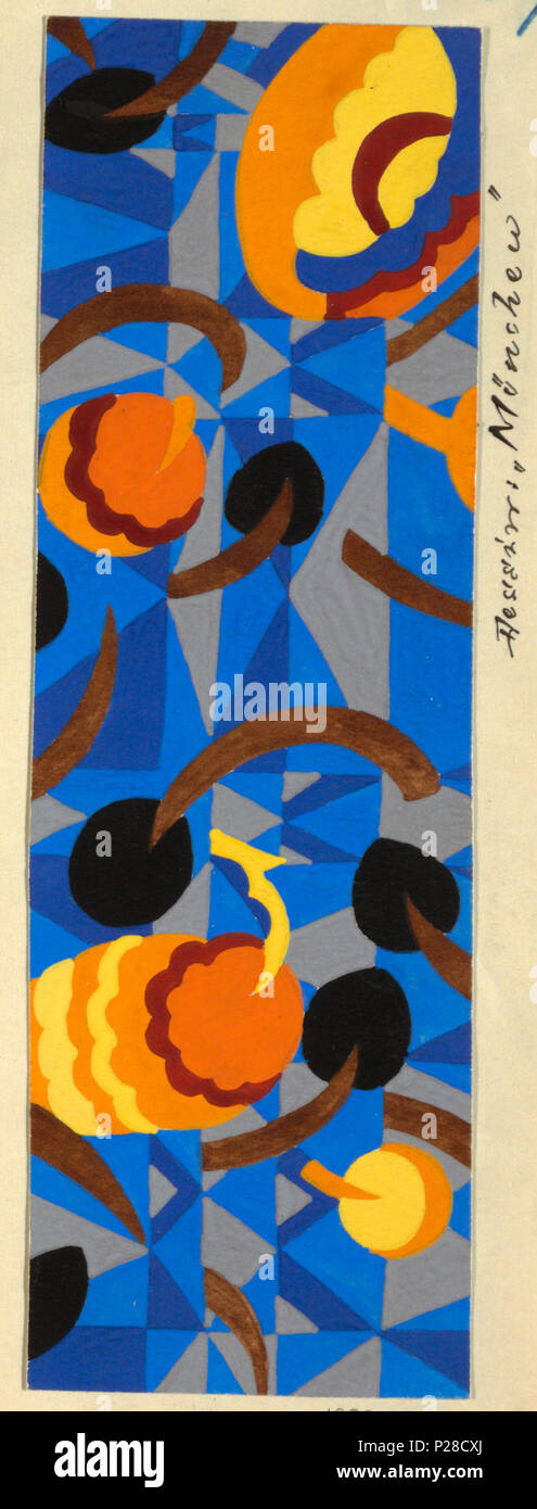 110 Disegno, Design Tessile- München (Monaco di Baviera), 1911-14 (CH) 18630519 Foto Stock