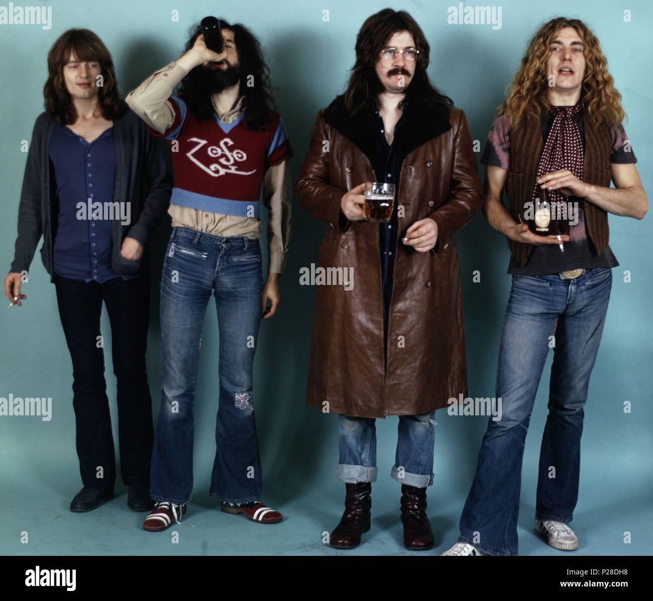 El grupo inglés de rock Led Zeppelin. Foto Stock