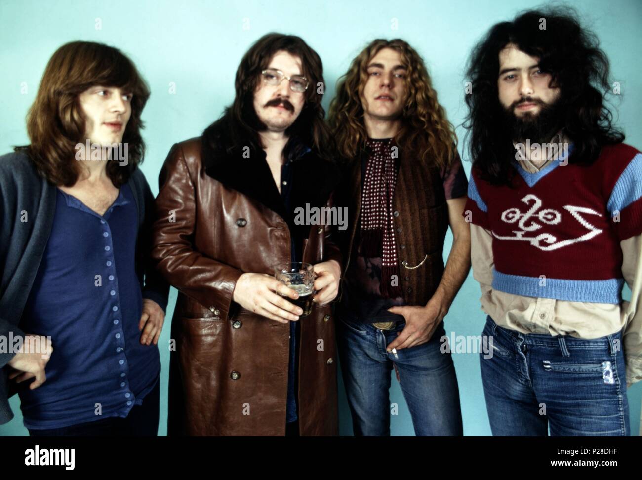 El grupo inglés de rock Led Zeppelin. Foto Stock