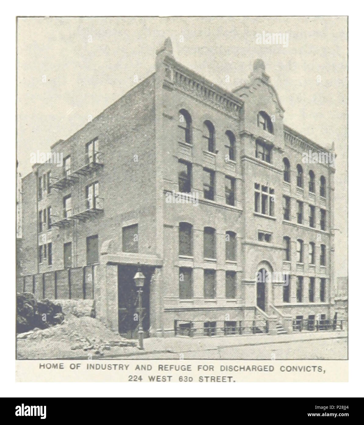 (Re1893NYC) PG510 HOME di industria e di rifugio per scaricata carcerati 224 WEST 63D Street. Foto Stock