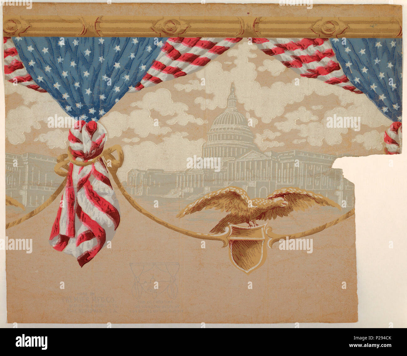 129 fregio, Americana, 1895-1900 (CH) 18562517 Foto Stock