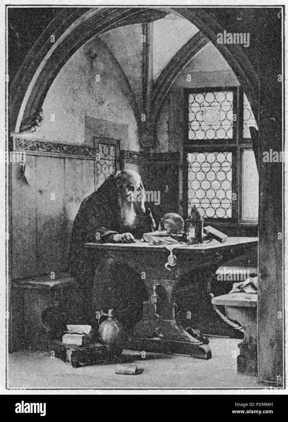 . Memento mori . dal 1888. Anton Laupheimer 134 Glaspalast 1888 077 Foto Stock