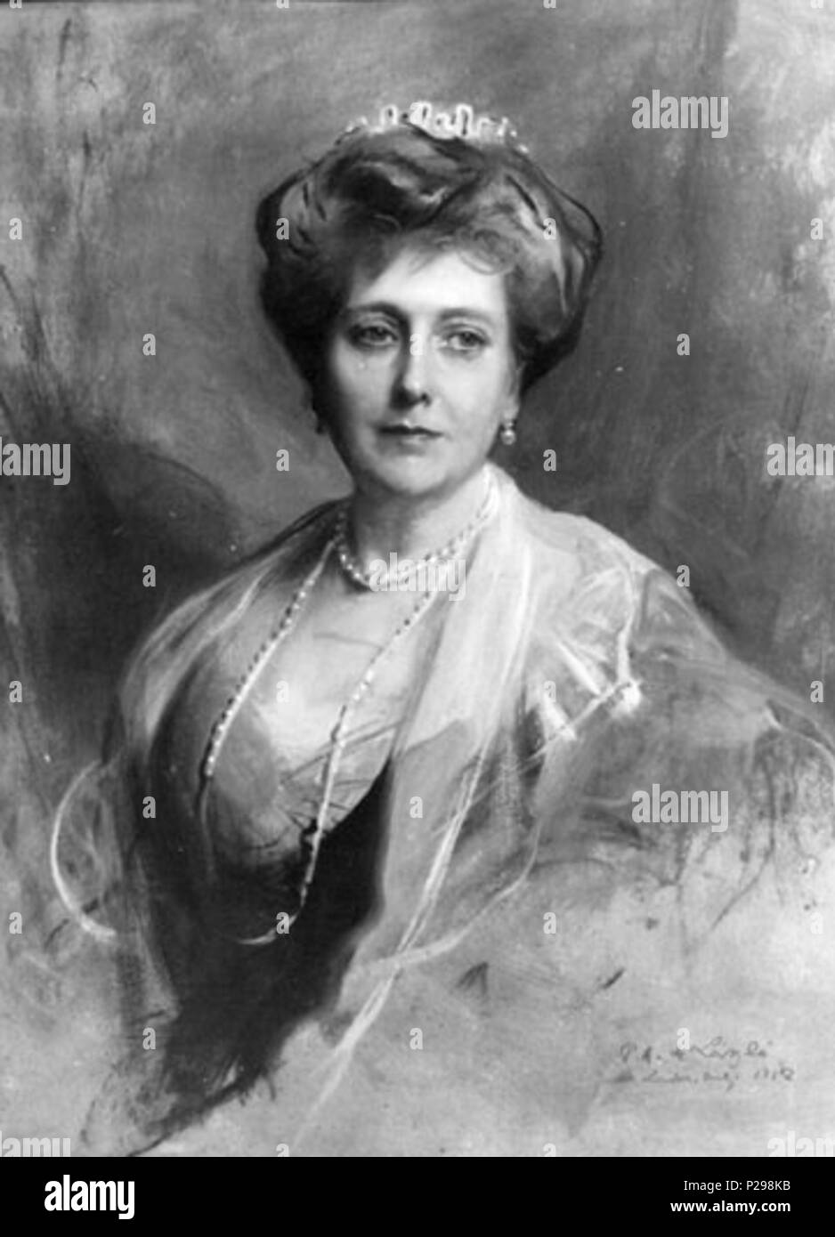 . Inglese: la principessa Enrico di Battenberg, née principessa Beatrice di Gran Bretagna . 1912 172 Laszlo - Principessa Enrico di Battenberg Foto Stock