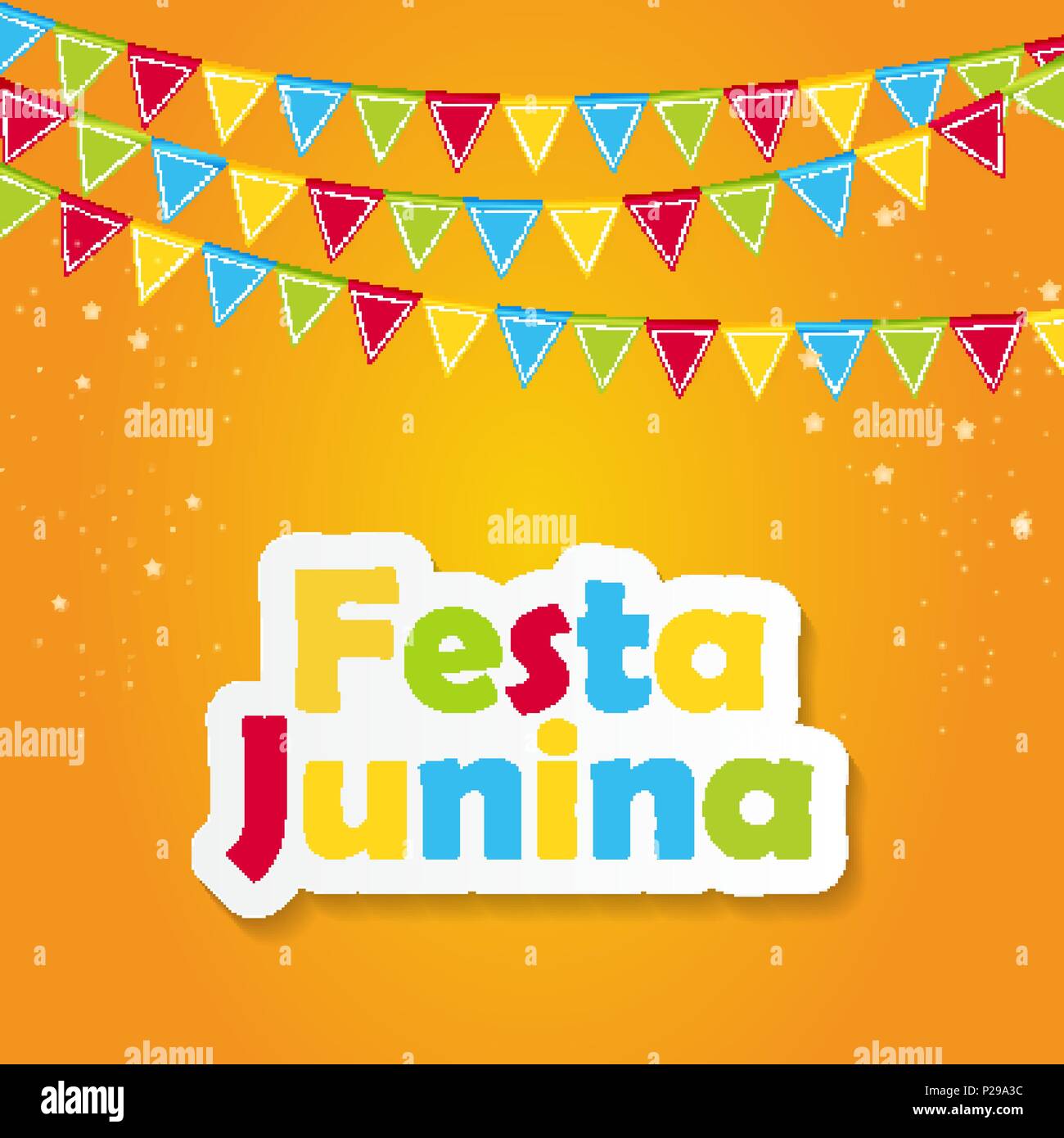 Festa Junina sfondo illustrazione vettoriale Illustrazione Vettoriale