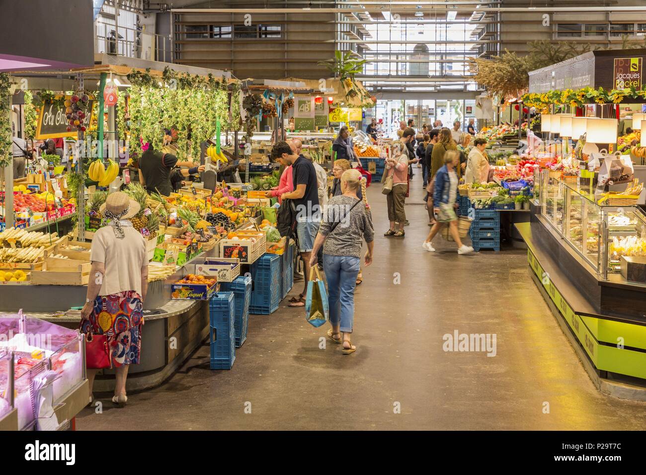 Francia, Meurthe et Moselle, Nancy, il mercato centrale Foto Stock
