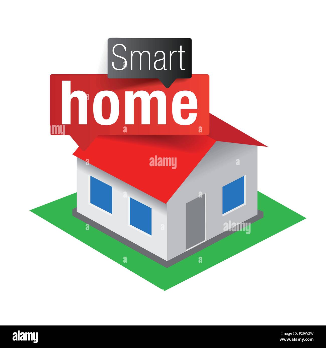 Smart home - internet delle cose Illustrazione Vettoriale