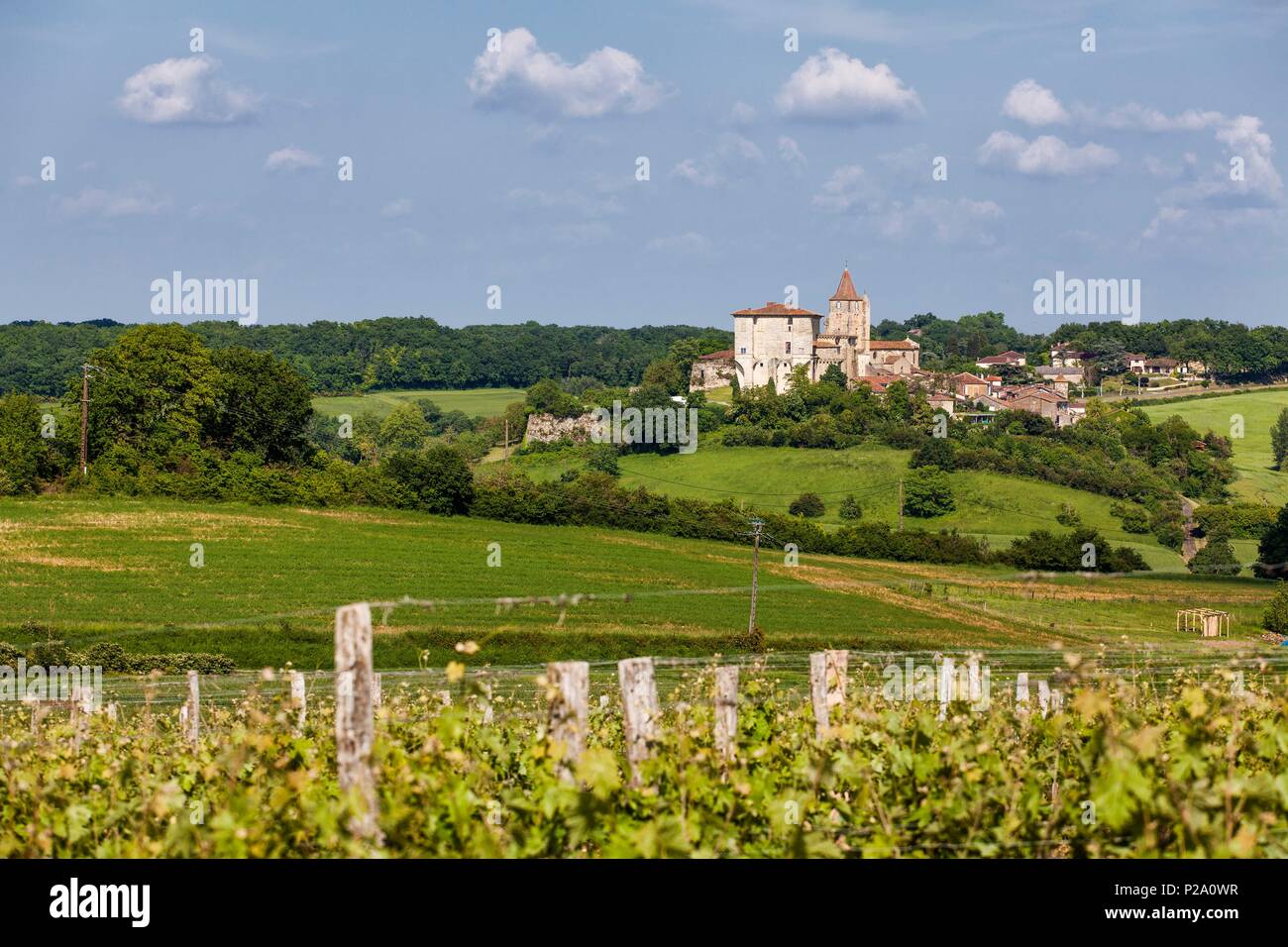 Francia, Gers, Lavardens, denominata Les Plus Beaux Villages de France (i più bei villaggi di Francia) Foto Stock