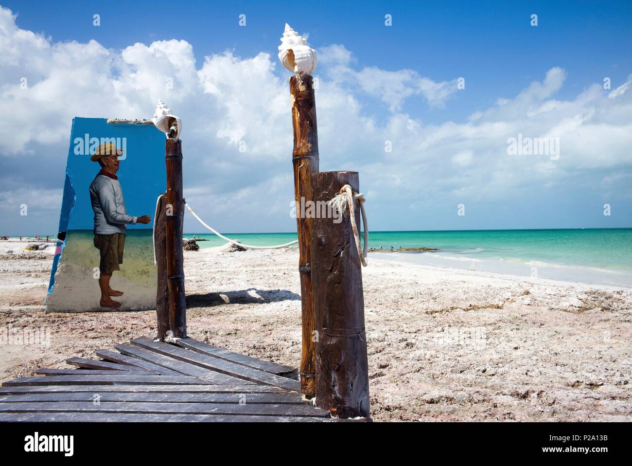 Messico, Quintana Roo, Lázaro Cárdenas, l'isola di Holbox Foto Stock