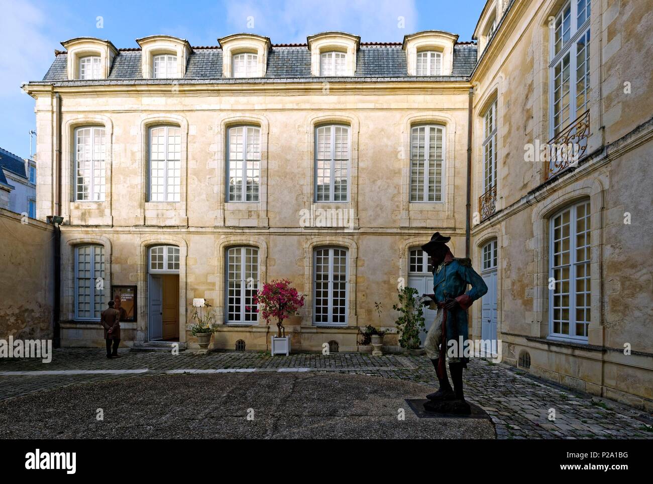 Francia, Charente Maritime, La Rochelle, il Musee du Nouveau-Monde (Museo del nuovo mondo) in Hotel Fleuriau Foto Stock