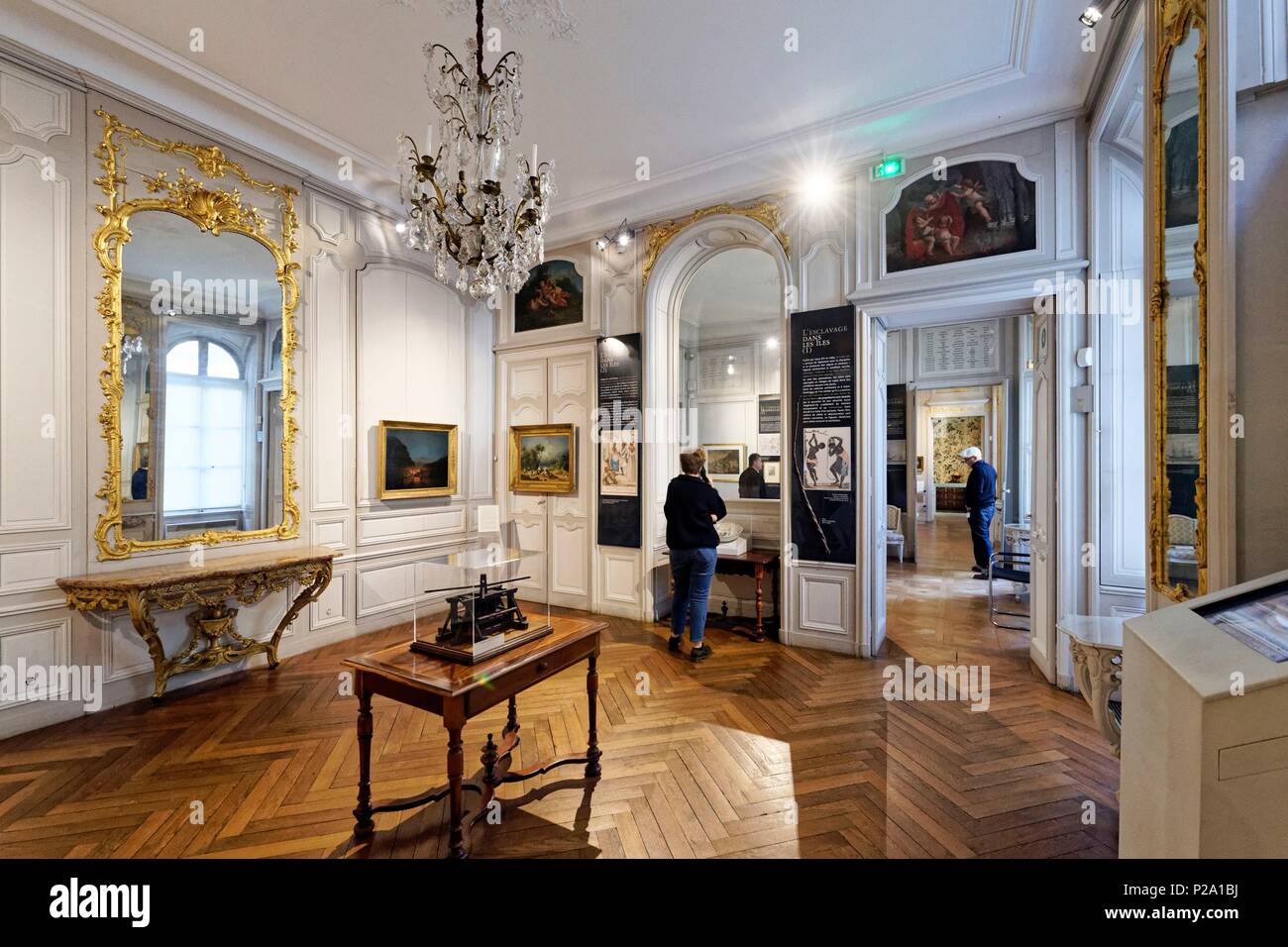 Francia, Charente Maritime, La Rochelle, il Musee du Nouveau-Monde (Museo del nuovo mondo) in Hotel Fleuriau Foto Stock