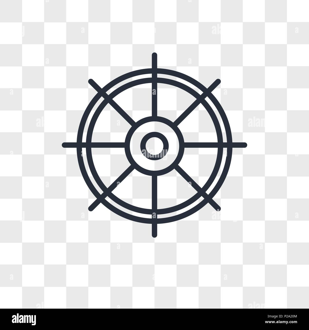 Dharma icona vettore isolato su sfondo trasparente, Dharma concetto del logo Illustrazione Vettoriale