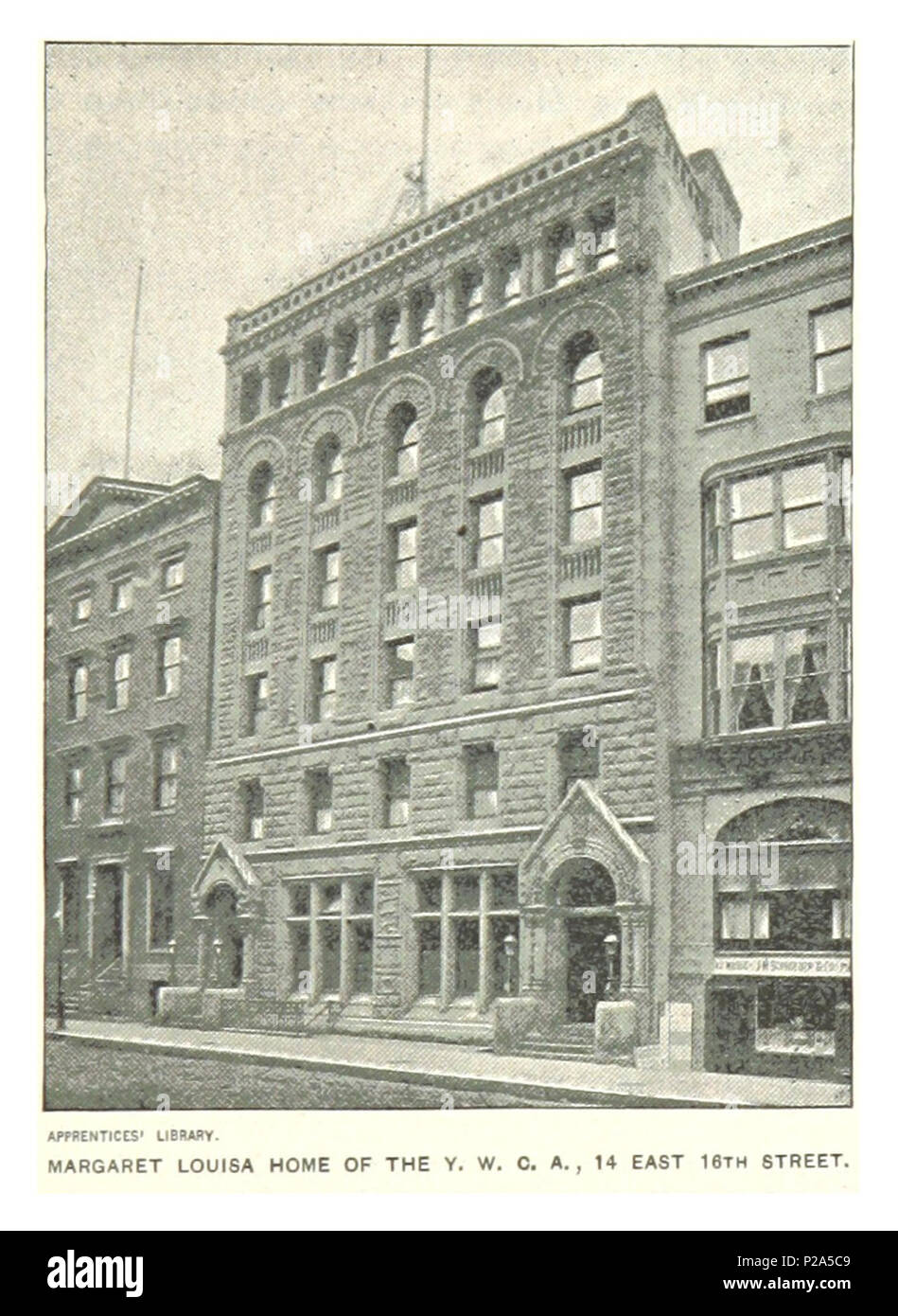 (Re1893NYC) PG423 MARGARET LOUISA HOME DEL Y.M.C.A. 14 EAST 16TH STREET. Foto Stock