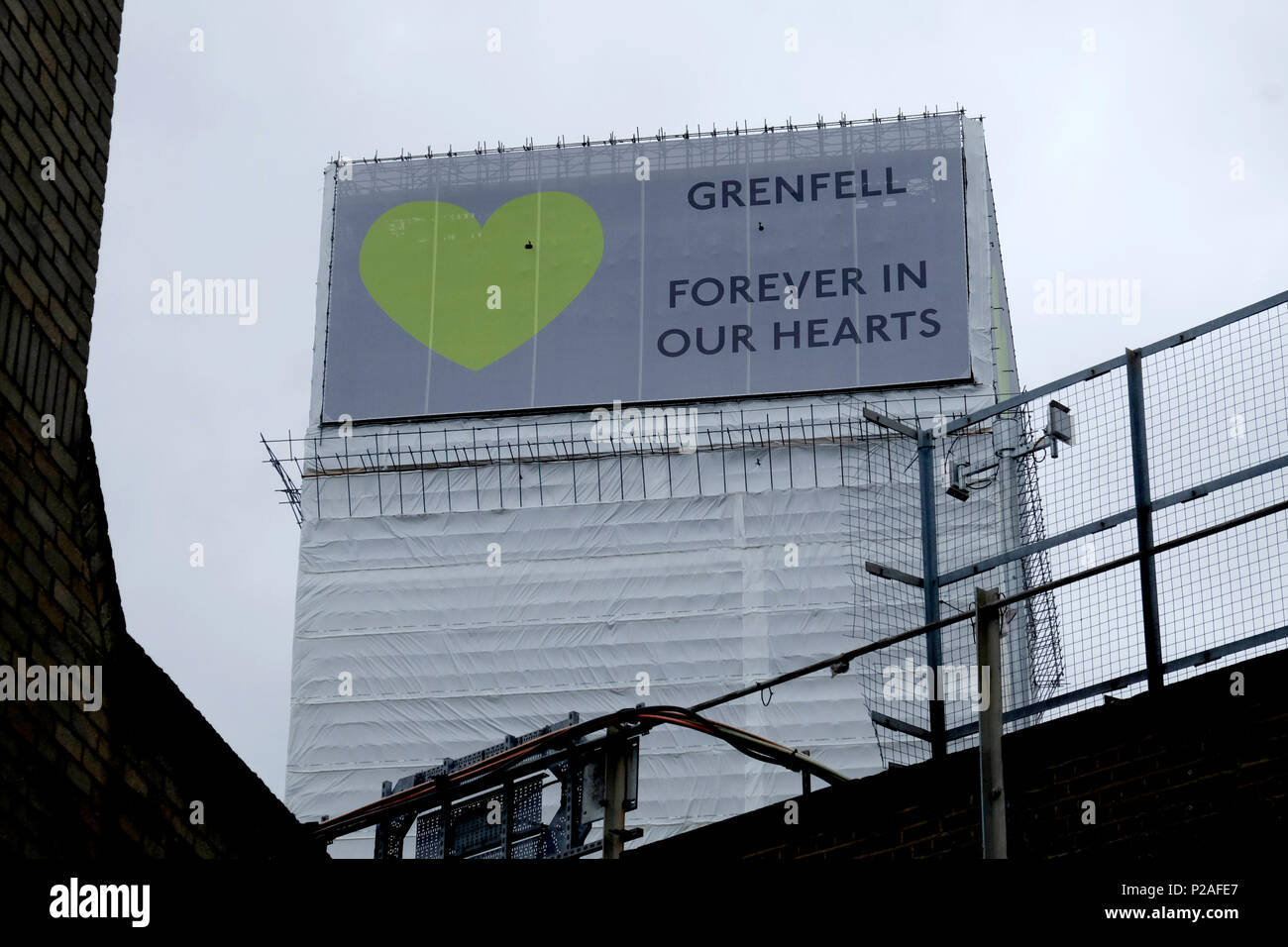 Londra, UK, 14 giugno 2018. Molti eventi sono tenuti a South Kensington in occasione del primo anniversario della torre Grenfell tragedia. Credito: Yanice Idir / Alamy Live News Foto Stock