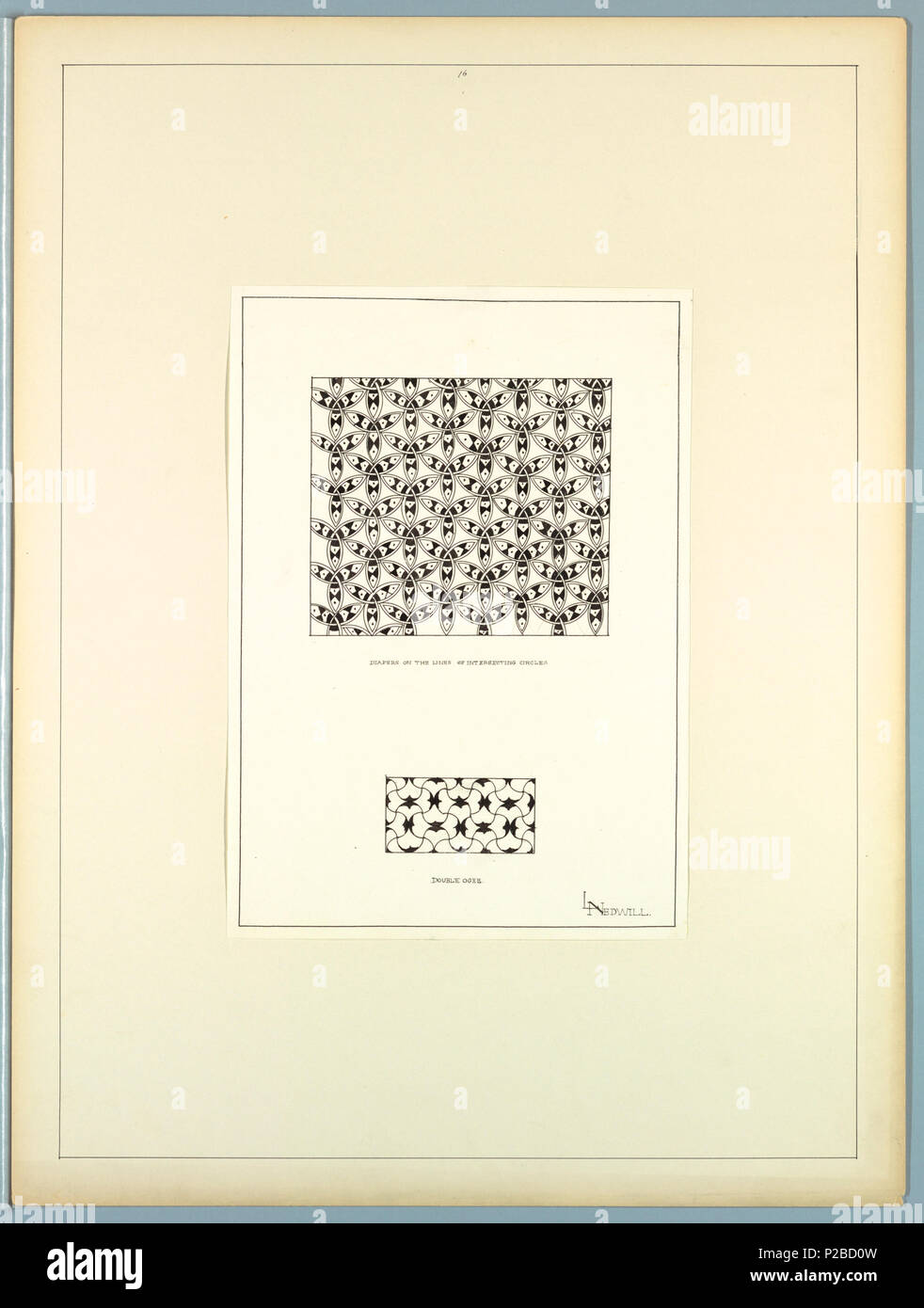 . Inglese: Portfolio, storico ornamento, ca. 1900 . circa 1900 231 Portafoglio, ornamento storico, ca. 1900 (CH) 18649681 Foto Stock