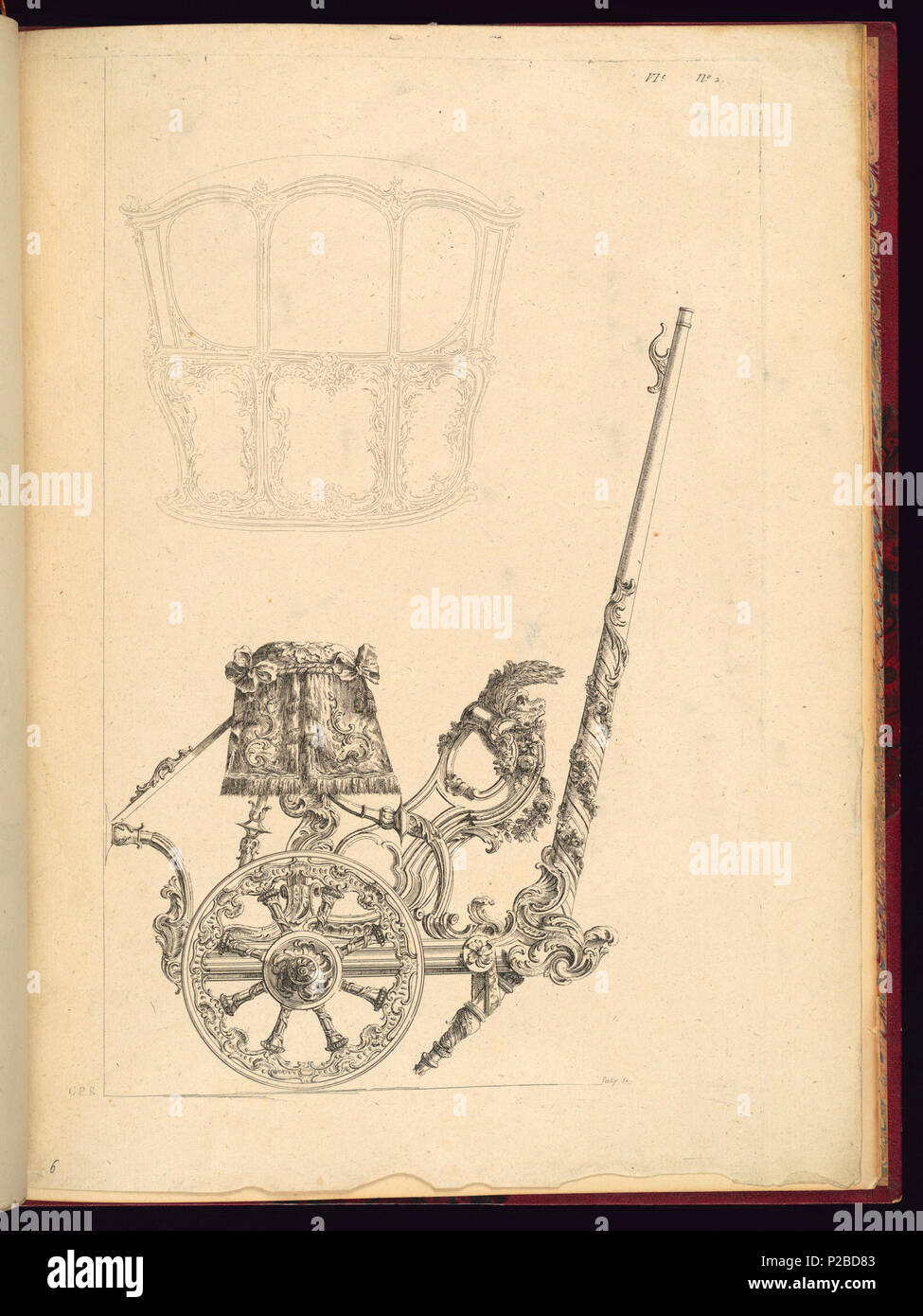. Inglese: stampa, VIe . Inglese: Album di Cartouches Corrossee e stampe. R. Girard & Le Vanerve. . Prima del 1921 (acquisita data) 269 Stampa, VIe (CH) 18249653 Foto Stock