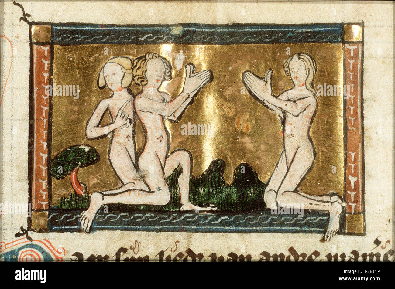 . Brahmans - miniaturizzato da folio 040v da Der naturen bloeme (KB KA 16) da Jacob van Maerlant . Brahmans - miniaturizzato da folio 040v da Der naturen bloeme (KB KA 16) da Jacob van Maerlant argomenti illustrati in questa miniatura Brahma (supremo Creatore, ecc. - Induismo, buddismo, il giainismo) (12H12) di culto e devozione (in generale) - induismo, buddismo, il giainismo (12H21) questa miniatura è parte del lato sinistro folio 040v . tra circa 1340 e circa 1350. Tommaso di Cantimpré (1201-1270) nomi alternativi Thomas di Cantimpre Descrizione hagiographer, scrittore e sacerdote Data di Foto Stock