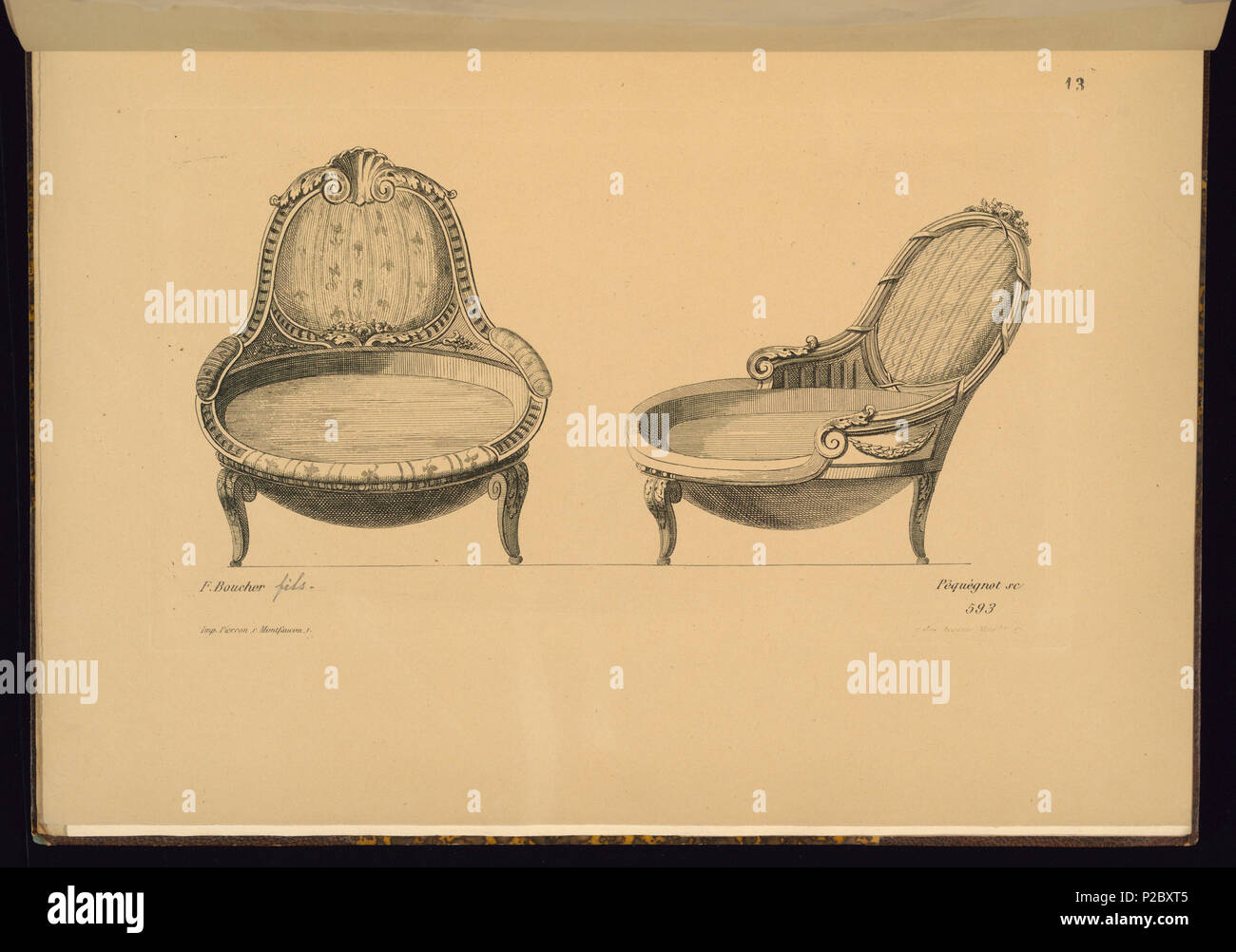 . Inglese: Stampa (Francia) . Inglese: Si prega di notare le variazioni della numerazione come segue: 2 stampe non erano state numerate quando i numeri di accessione erano originariamente contrassegnato (tra l'originale 4 & 5 e scommessa. orig. 8 e 9); 1 stampa era stata contrassegnata con 2 accesso. numeri, quando in realtà si trattava di un foglio piegato e deve solo avere ricevuto 1 numero (orig. 2 e 3). Fogli 1 - 5 sono stati riconciliati facilmente; tuttavia tutti gli altri numeri hanno avuto per lo spostamento a causa del numero mancante tra 8 e 9. Il team inventario 2009/2010 . prima del 1921 (acquisita data) 257 Stampa (Francia) (CH) 18284797 Foto Stock