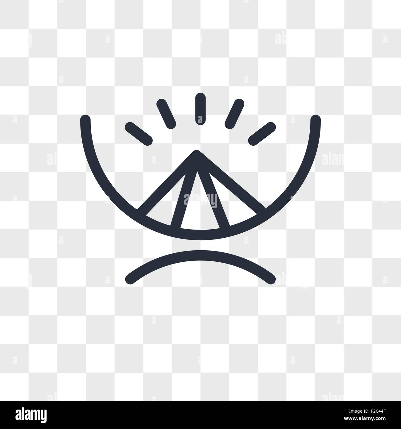 Gli dèi omnipressence icona vettore isolato su sfondo trasparente, dèi omnipressence concetto del logo Illustrazione Vettoriale