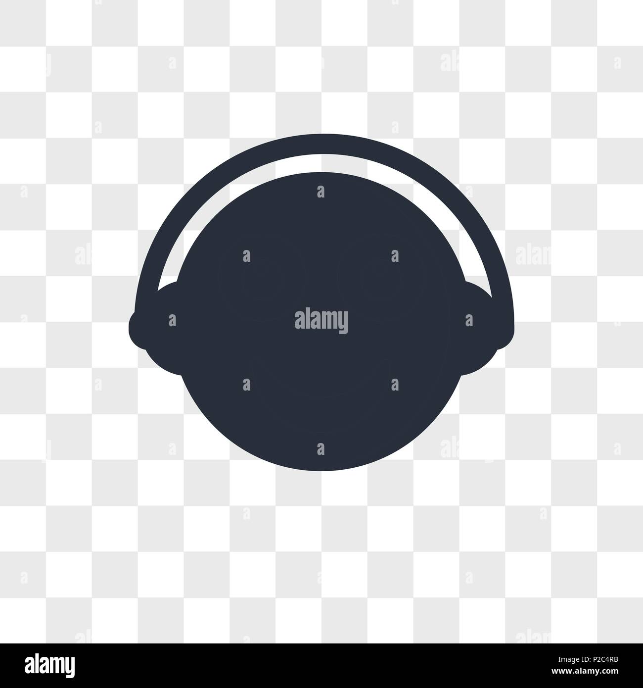 Musica icona vettore isolato su sfondo trasparente, musica concetto del logo Illustrazione Vettoriale