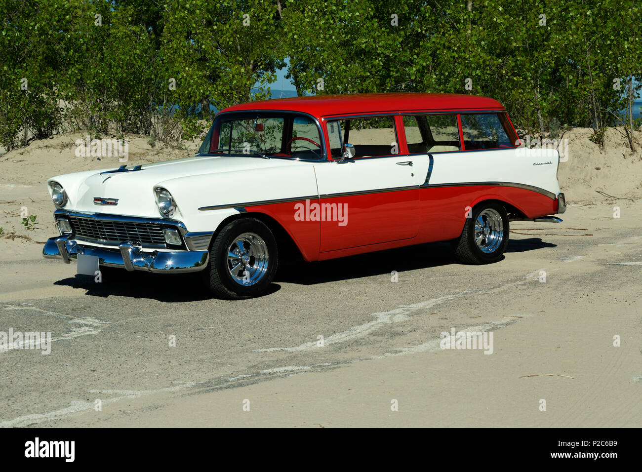 1956 Chevrolet tuttofare Station Wagon Foto Stock