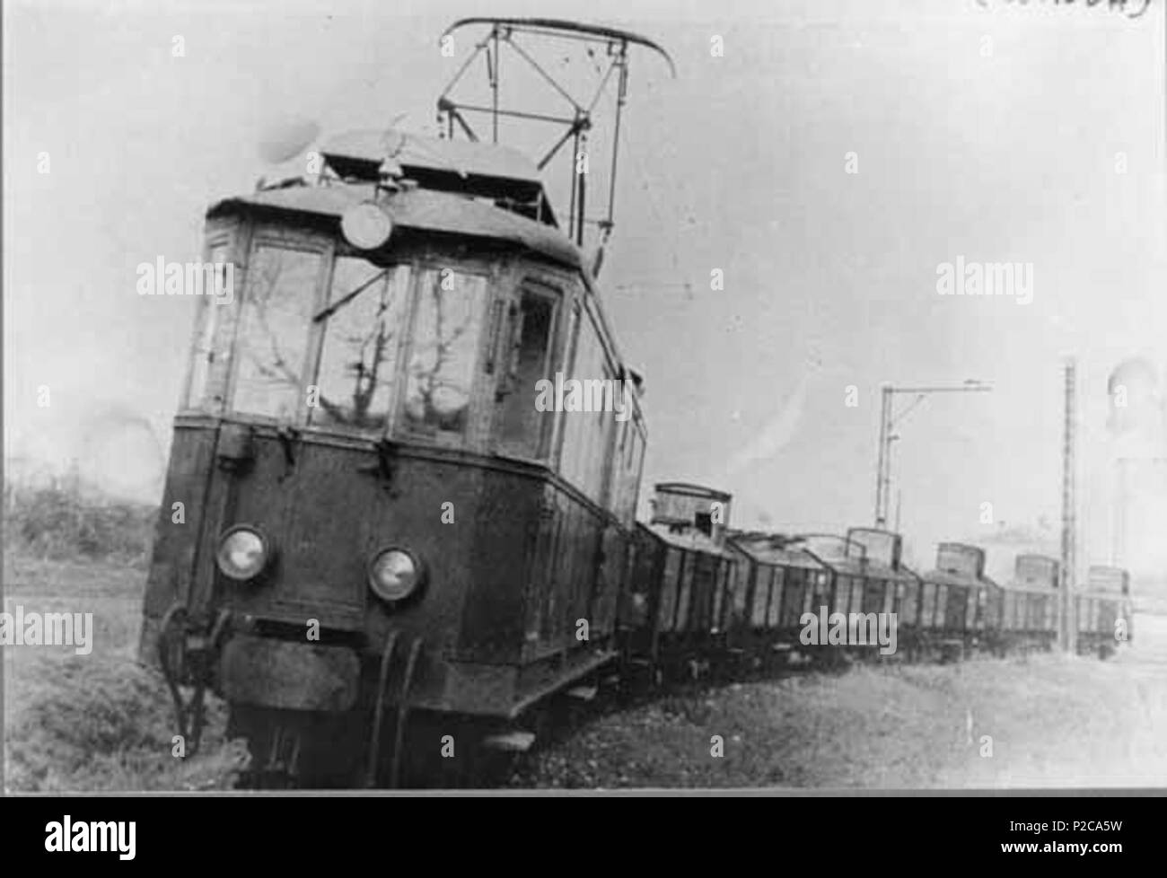 . Italiano: Treno merci sull'anello di inversione a Zagarolo Scalo, sulla ferrovia Roma-Fiuggi-Alatri-Frosinone. 23 luglio 2009, 08:20:11. Unknown 60 alla Stazione di Zagarolo Scalo 1 Foto Stock