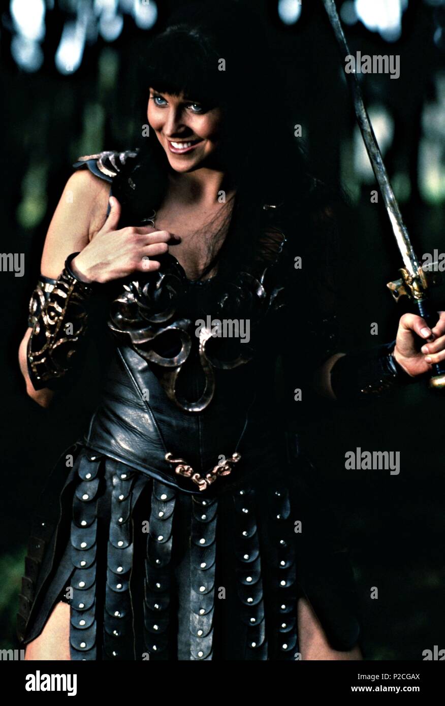 Pellicola originale titolo:: XENA WARRIOR PRINCESS. Titolo in inglese:: XENA WARRIOR PRINCESS. Regista: Rick Jacobson. Anno: 1995. Stelle: Lucy Lawless. Credito: televisione MCA/Rinascimento foto/STUDIOS USA TV/UNIVERSAL / breve, G / Album Foto Stock