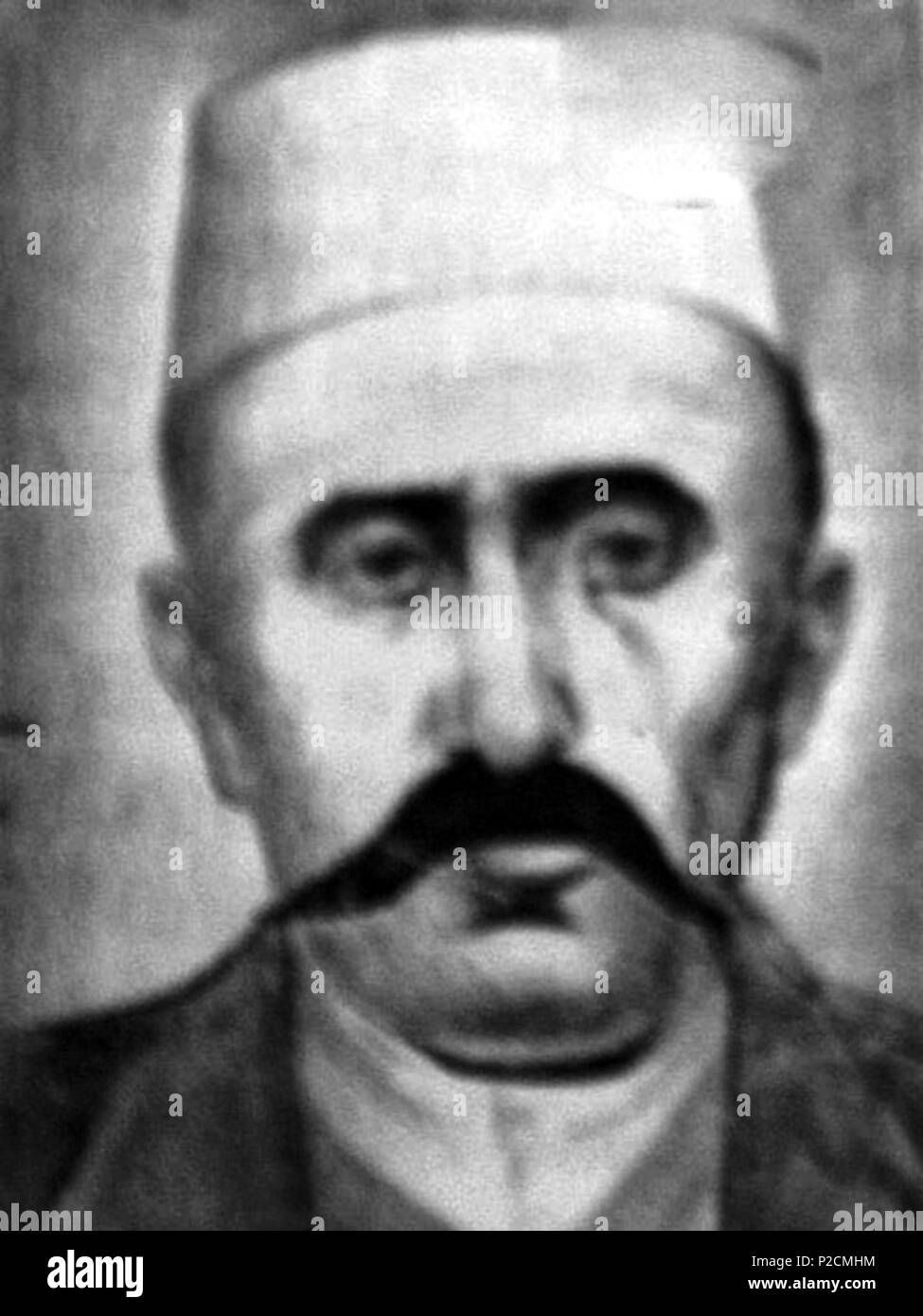 . Inglese: Hasan Moglica (1852-1915), figura religiosa e nazionalista Albanese . circa 1909. NA 25 Hoxhe-Moglica Foto Stock