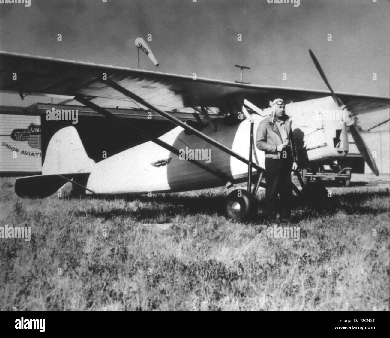 . Inglese: Foto identificati come Yates' 'Stiper' aereo geodetici.. Immagini storiche di Beaverton, Oregon. . Fotografo sconosciuto 41 Foto identificati come Yates' "Stiper" geodetic aereo. (Beaverton, Oregon Galleria foto storiche) (155) Foto Stock