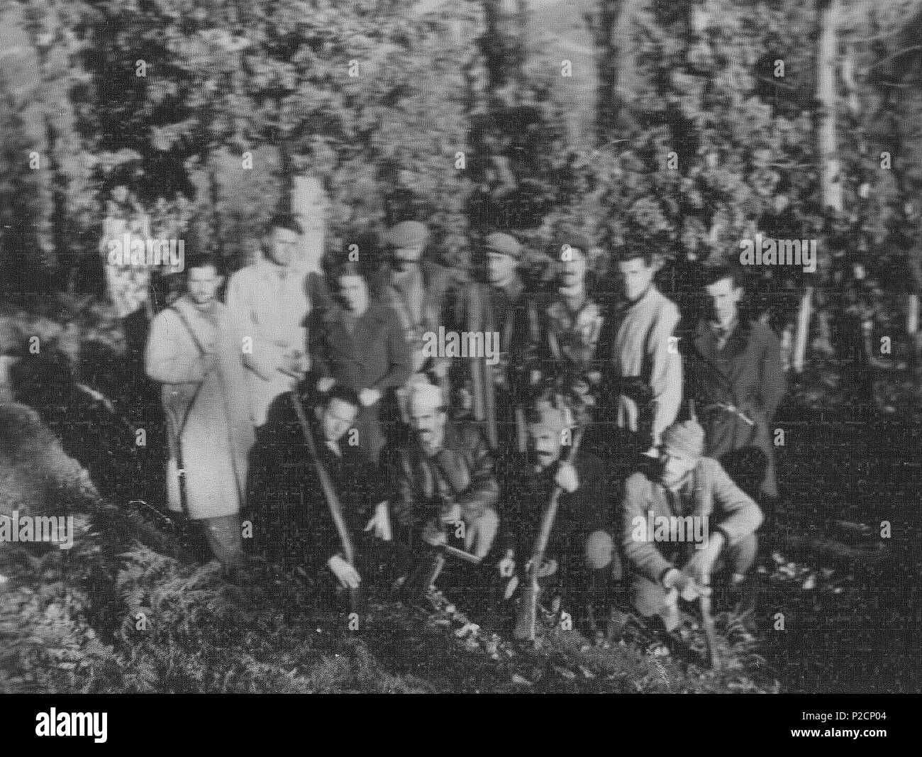 14 Crnogorski ho albanski partizanski vođi Foto Stock