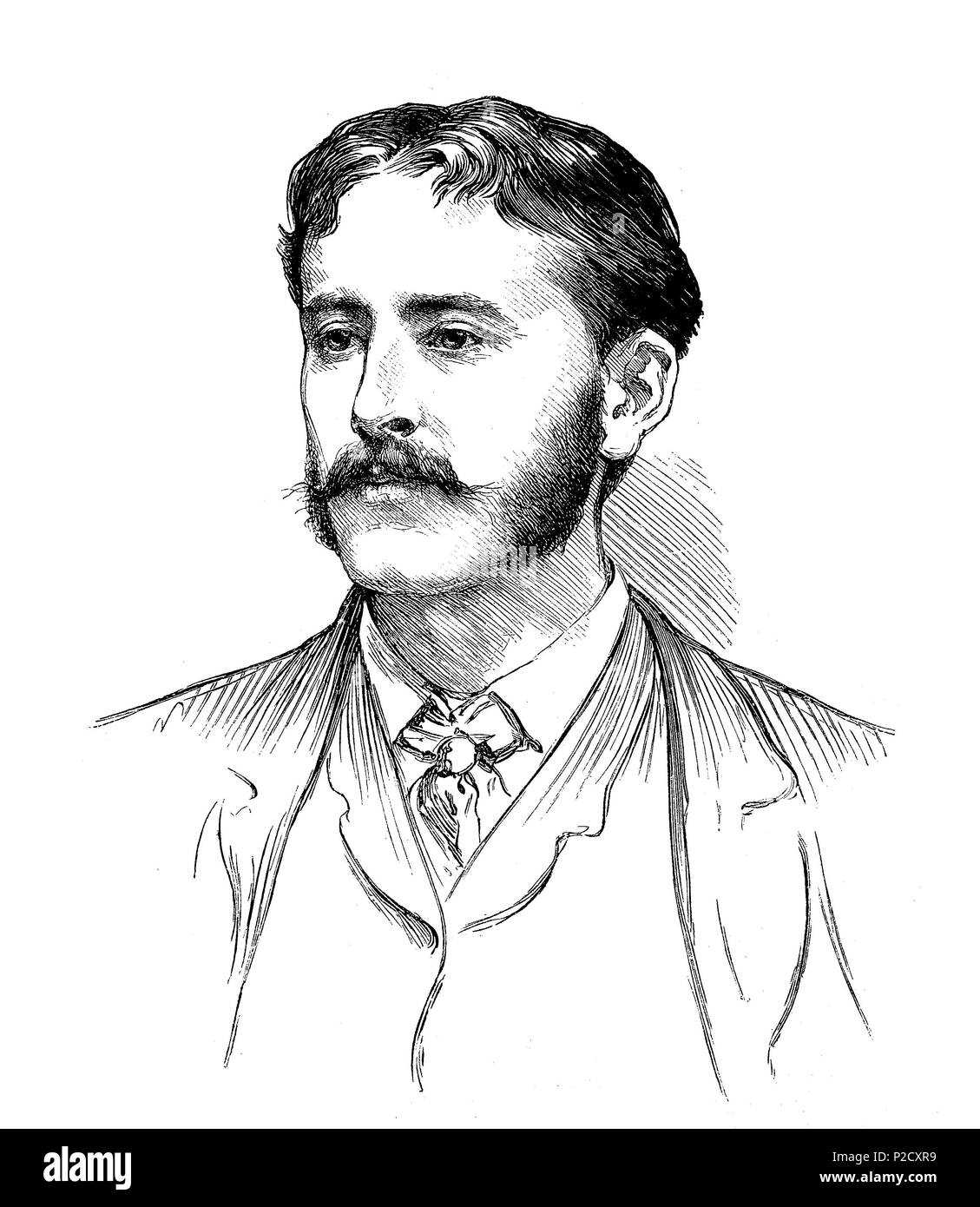 Sir Francis Bernard Dicksee KCVO, PRA, 1853 - 1928, era un inglese un pittore Vittoriano e illustrator, meglio conosciuta per le sue foto di drammatiche opere letterarie, storiche e scene leggendarie, digitale riproduzione migliorata da una stampa originale del XIX secolo, 1881 Foto Stock