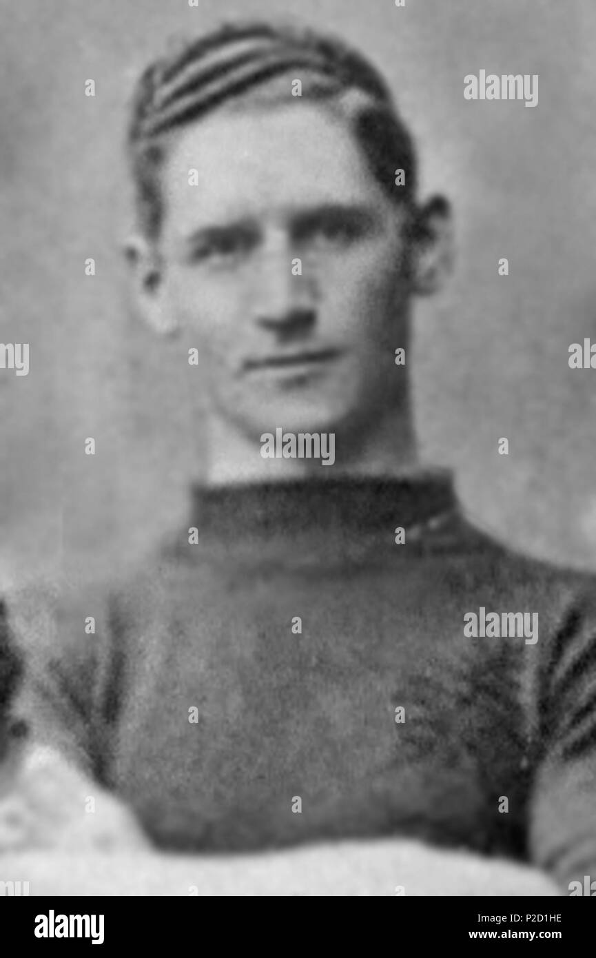 . Immagine di James Allan, il primo tutto nero da ordine di gioco . Data sconosciuta - presunti in 1880 dovuto alla comparsa di Allan nella sua riproduzione di giorni. Sconosciuto - eventualmente un fotografo per NZRFU o All Blacks 27 James Allan Foto Stock