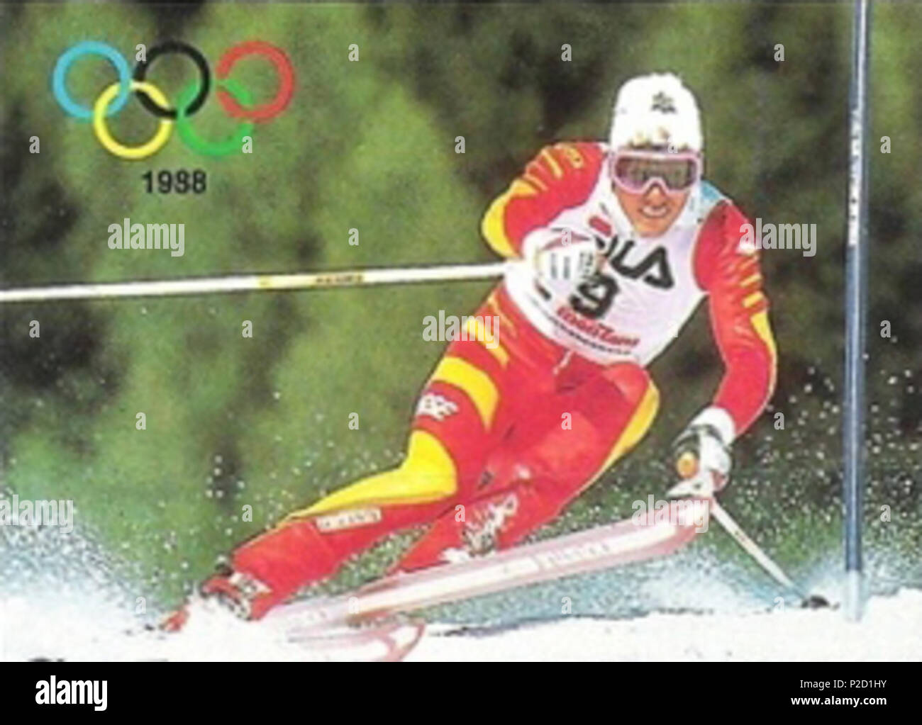 . Pirmin Zurbriggen (1963), sciatore alpino dalla Svizzera . 26 luglio 2015, 01:52:58. Castagna; il lavoro originale è stato caricato dall'utente:Materialscientist 41 Pirmin Zurbriggen 1988 Foto Stock
