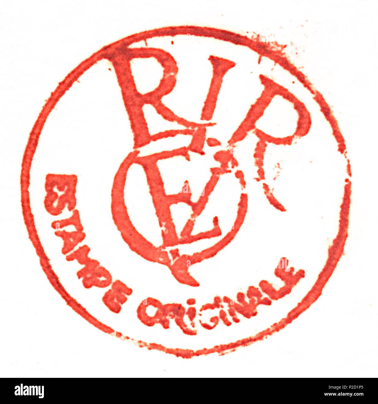 . Français : Monogramme du graveur Jean de Riquer . 26 maggio 2016, 10:00:22. Jean de Riquer 35 Monogramme Jean de Riquer Foto Stock