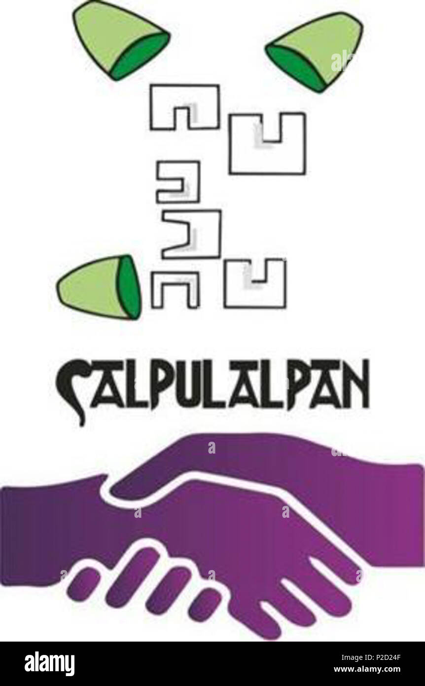 . Español: Escudo del Gobierno de Calpulalpan 2017-2021 . 21 Luglio 2017 04:08:56. Antuán 18 Escudo de Calpulalpan Foto Stock