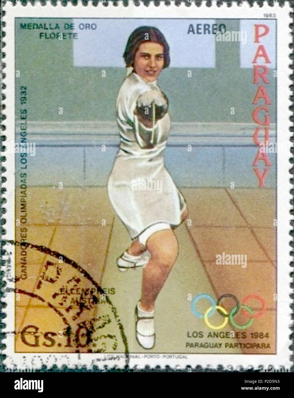 . Ellen Preis . 1983. Unknown 18 Ellen Preis 1983 Paraguay stamp 2 Foto Stock