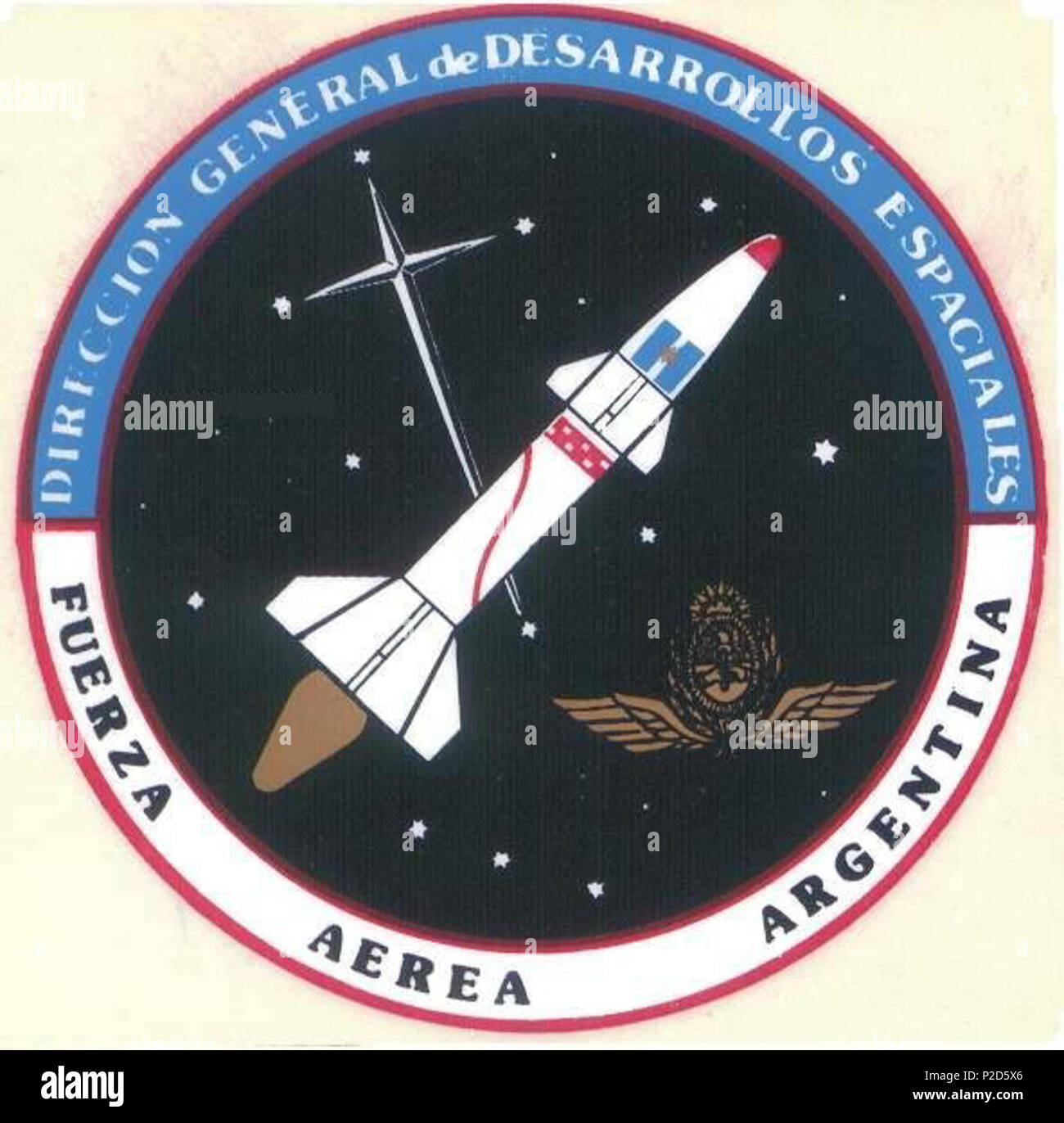 18 Escudo de la Dirección General de Desarrollos Espaciales Foto Stock