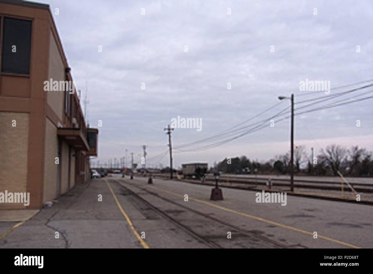 . Inglese: Piattaforme presso la ex stazione di Norfolk nel gennaio 2013 . Il 3 gennaio 2013. Hikki Nagasaki 20 ex piattaforme a stazione di Norfolk, Gennaio 2013 Foto Stock