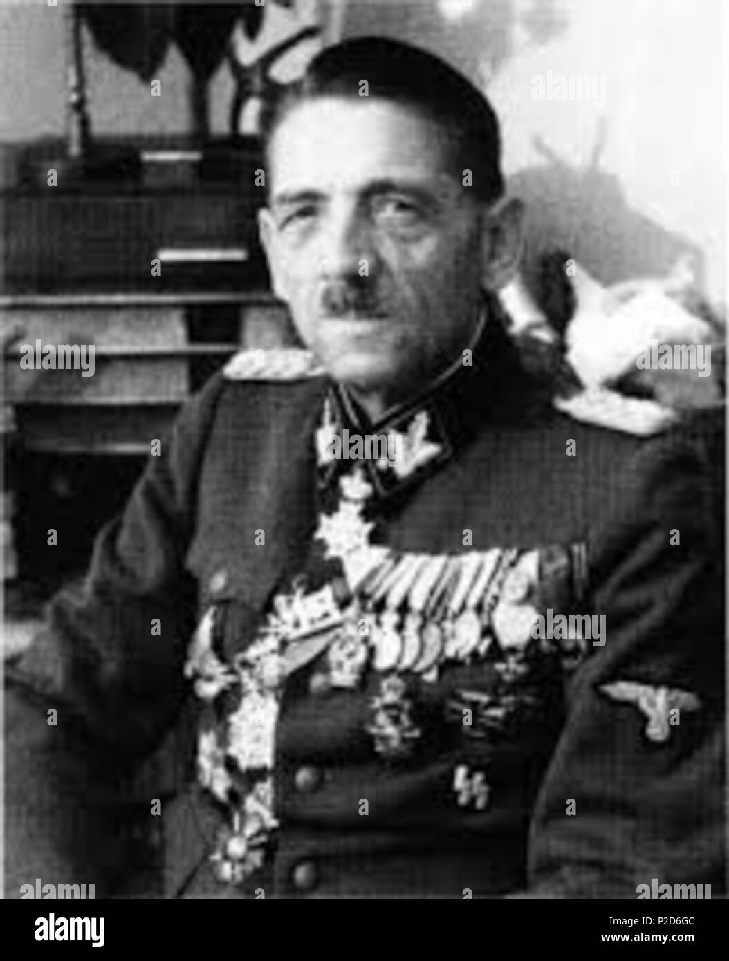. Italiano: Il generale SS Artur Phleps, il giorno del suo 61° compleanno, 29 novembre 1942 . Il 29 novembre 1942. 22 sconosciuto Generale SS Artur Phleps Foto Stock