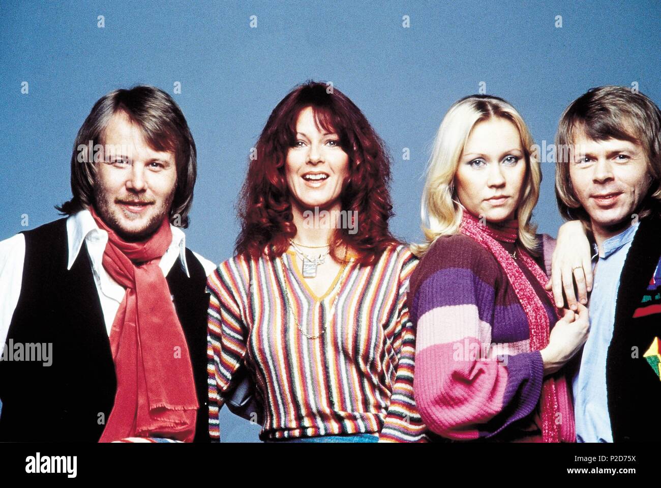 Abba, grupo sueco de música pop, formado por Benny Andersson, Anni-Frid Lyngstad, Björn Ulvaeus y Agnetha Fältskog. Foto Stock