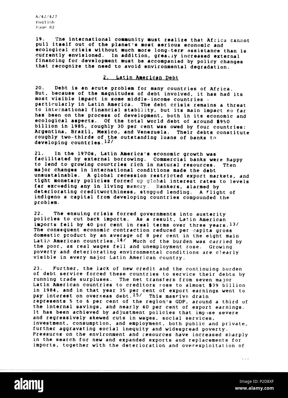 9 Rapporto Brundtland en-081 Foto Stock