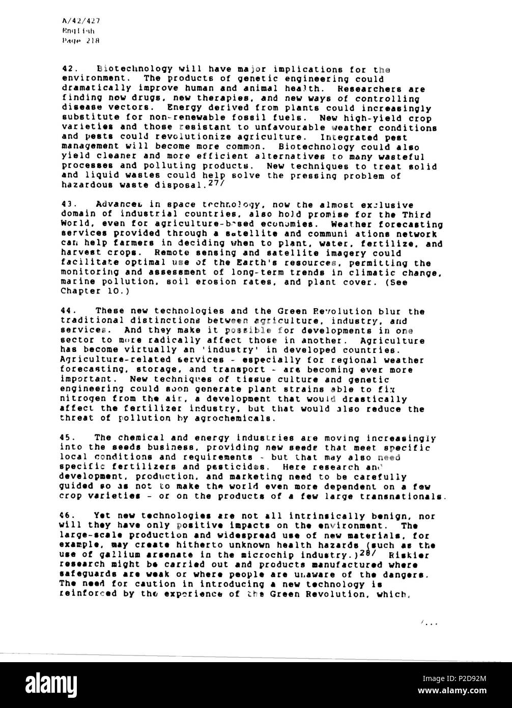 9 Rapporto Brundtland en-161 Foto Stock