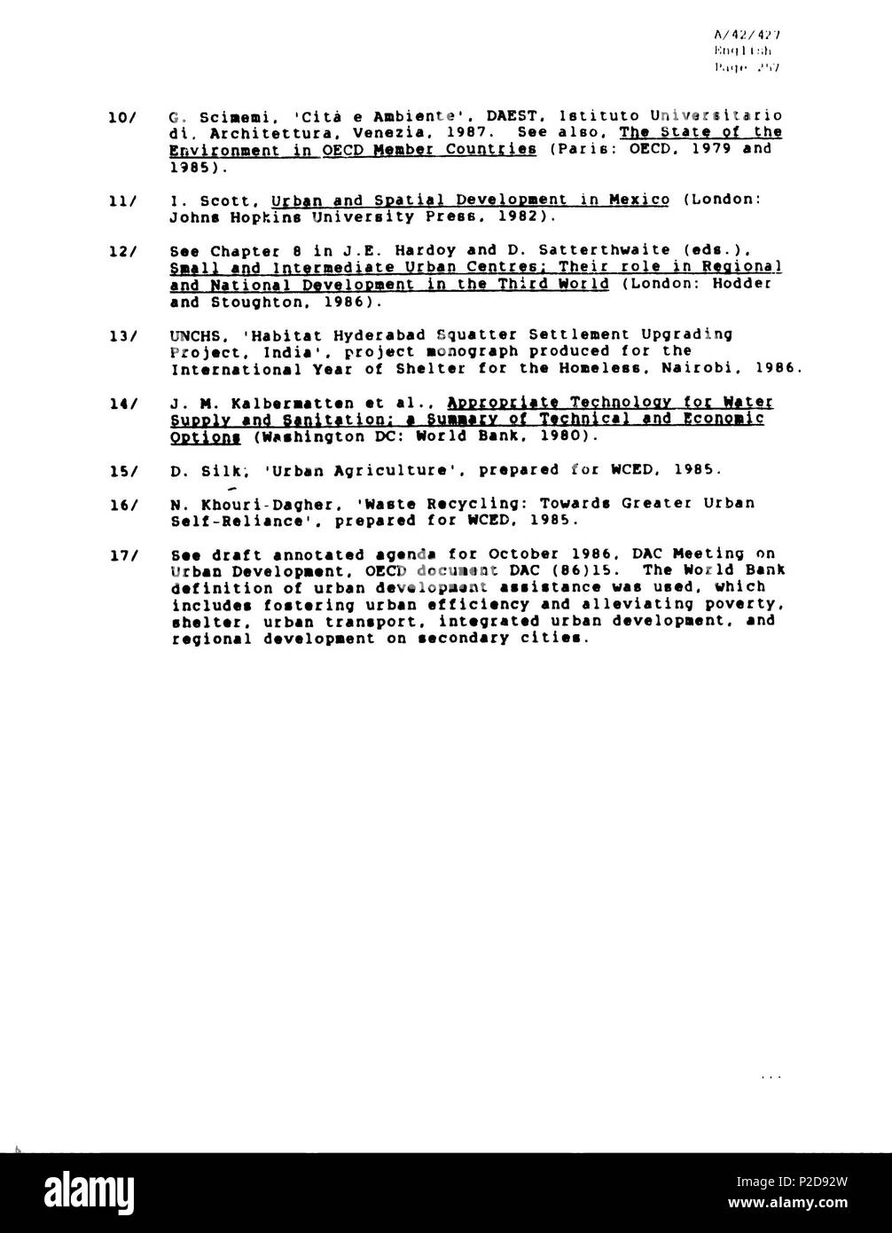 10 Rapporto Brundtland en-200 Foto Stock