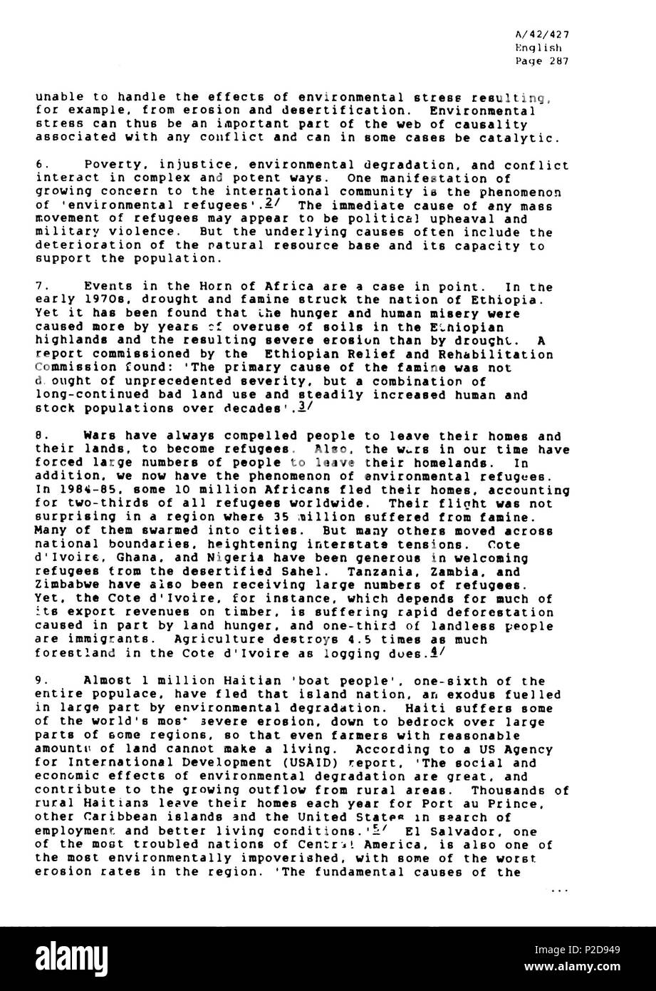 10 Rapporto Brundtland en-230 Foto Stock