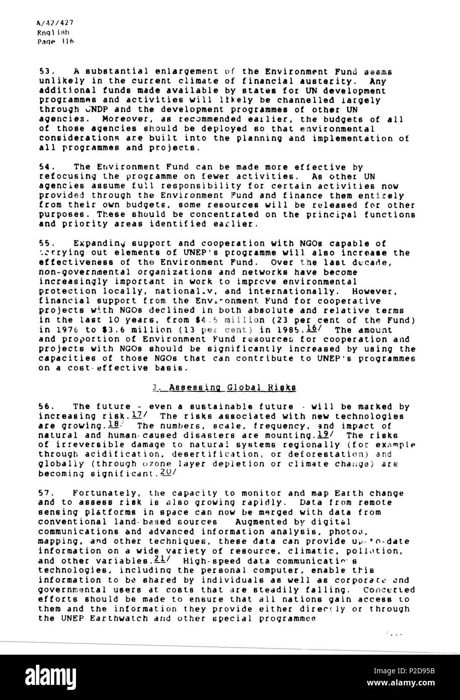 10 Rapporto Brundtland en-259 Foto Stock