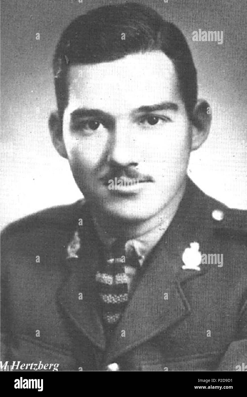 . Inglese: Capitano Olaf Morris Hertzberg . Veterans Affairs Canada 11 Capitano Olaf Morris Hertzberg Foto Stock